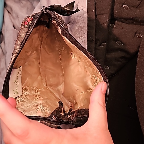 Vera Bradley brown tote, wallet, and cosmetic clutch - Picture 5 of 8